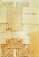 Plan of The Drum of The Cupola of The Church of St Peter S Basilica by Michelangelo Buonarroti
