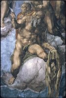 Saint Bartholomew with His Flayed Skin by Michelangelo Buonarroti