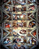 Sistine Chapel Ceiling And Lunettes 1508 12 by Michelangelo Buonarroti
