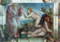 Sistine Chapel Ceiling Creation of Eve with Four Ignudi 1511 by Michelangelo Buonarroti
