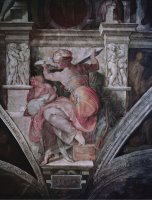 Sistine Chapel Ceiling Libyan Sibyl C 1508 10 Fresco by Michelangelo Buonarroti
