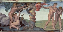 Sistine Chapel Ceiling The Fall of Man 1510 by Michelangelo Buonarroti