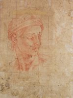 Study of a Head by Michelangelo Buonarroti