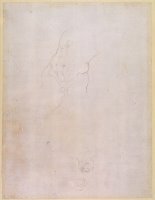Study of a Male Torso Pencil on Paper Verso for Recto See 192512 by Michelangelo Buonarroti