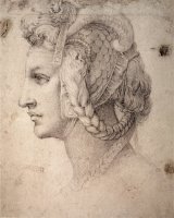Study of Head by Michelangelo Buonarroti