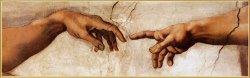 The Creation of Adam C 1510 Detail by Michelangelo Buonarroti