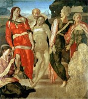 The Entombment Unfinished by Michelangelo Buonarroti