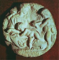 Tondo Taddei Circular Stone Sculptured Panel 1475 1564 by Michelangelo Buonarroti