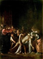 Resurrection of Lazarus (oil on Canvas) by Michelangelo Merisi da Caravaggio