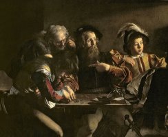 The Calling of St. Matthew by Michelangelo Merisi da Caravaggio