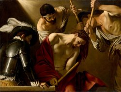 The Crowning with Thorns by Michelangelo Merisi da Caravaggio