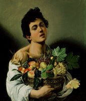 Youth with a Basket of Fruit by Michelangelo Merisi da Caravaggio