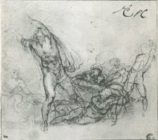 Study for a Resurrection of Christ by Michelangelo