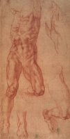 Study for Haman by Michelangelo