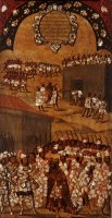 The Conquest of Mexico. Tabla Xvii by Miguel Gonzales
