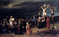Christ On The Cross by Mihaly Munkacsy