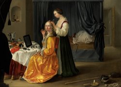 Lady At Her Toilet by Netherlandish School