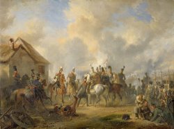 The Battle of Bautersem During The Ten Days' Campaign by Nicolaas Pieneman
