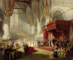 The Inauguration of King William II in The Nieuwe Kerk in Amsterdam on 28 November 1840 by Nicolaas Pieneman