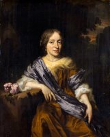 Portrait of Catharina Pottey, Sister of Willem And Sara Pottey by Nicolaes Maes