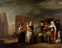 Vegetable Market by Nicolaes Maes