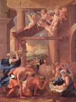 The Adoration of The Shepherds by Nicolas Poussin