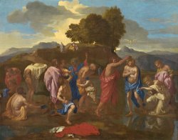 The Baptism Of Christ by Nicolas Poussin