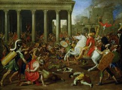 The Destruction of the Temples in Jerusalem by Titus by Nicolas Poussin