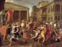 The Rape of the Sabines by Nicolas Poussin