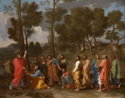 The Sacrament of Ordination (christ Presenting The Keys to Saint Peter) by Nicolas Poussin