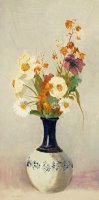 Flowers In A Vase by Odilon Redon