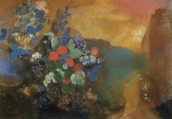 Ophelia Among The Flowers by Odilon Redon