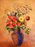The Blue Vase by Odilon Redon