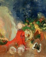The Red Sphinx by Odilon Redon