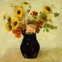 Vase Of Flowers by Odilon Redon