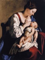 Madonna And Child by Orazio Gentleschi