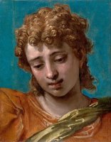 Head of Saint Michael, From The Petrobelli Altarpiece by Paolo Caliari Veronese