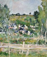 A View of Auvers Sur Oise The Fence C 1873 by Paul Cezanne