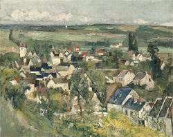 Auvers Panoramic View C 1875 by Paul Cezanne