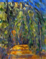Bend in The Forest Road 1902 1906 by Paul Cezanne