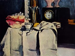 Black Marble Clock by Paul Cezanne