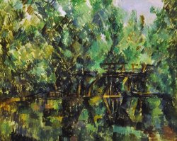 Bridge Over a Pond by Paul Cezanne