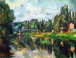Bridge Over Ther Marne at Creteil 1888 by Paul Cezanne