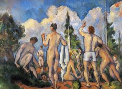 Cezanne Bathers C1890 by Paul Cezanne