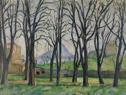 Chestnut Trees At Jas De Bouffan by Paul Cezanne