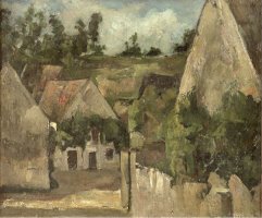 Crossroads at The Rue Remy Auvers C 1872 by Paul Cezanne