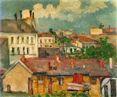 Faubourg Au Printemps by Paul Cezanne