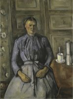 Femme a La Cafetiere by Paul Cezanne