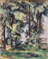 Grands Arbres Au Jas De Bouffan C 1890 by Paul Cezanne
