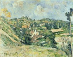 Houses of Valhermeil Seen in The Direction of Auvers Sur Oise 1882 by Paul Cezanne